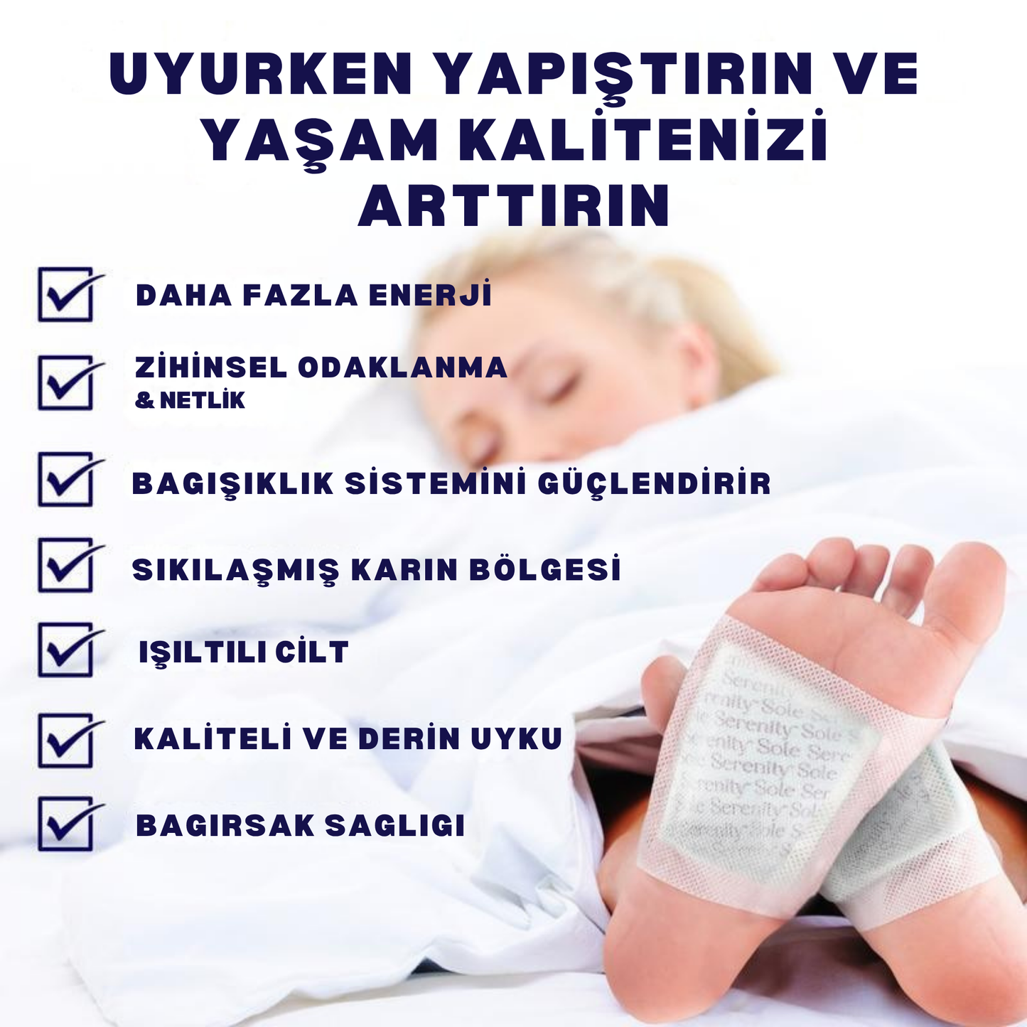 Emyra Good Night Foot Pads / Her Sabah Yeni Bir Sen !